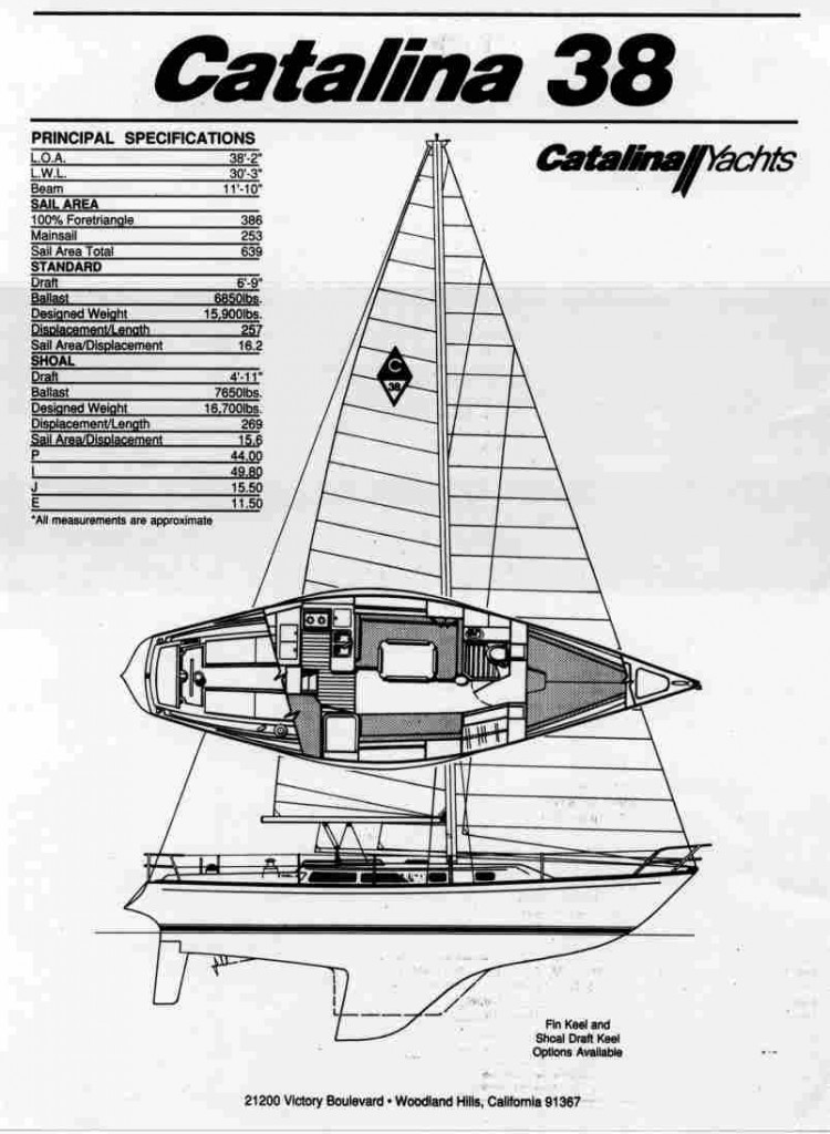 ct 38 sailboat data